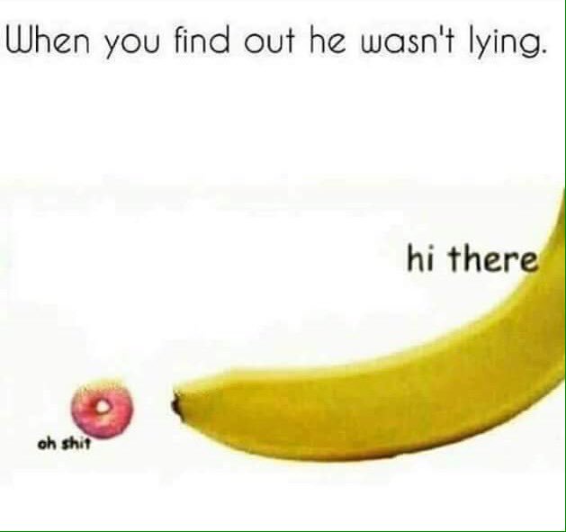 JuiceGuzzler1's tweet photo. Still funny every time I see it #Surprised #MoreThanSheBargainedFor #WillItFit #ItsTooMuch #BigBanana #SmallDoughnut https://t.co/ogIbiD4qs9