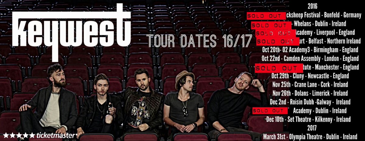 Keywestofficial's tweet photo. Good morning !!!! One more day before our Olympia Tickets go on sale !!! https://t.co/KlQma4kavR