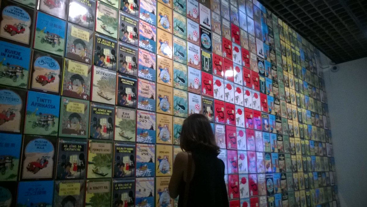 NewerAstro's tweet photo. #ExpoHergé au @GrandPalaisRmn ! Super #Expo #BD #Comics #Cartoon -esque #Tintin #Hadock #Belgique #RenardCurieux #bandedessinée https://t.co/E8jmEYL4Pa