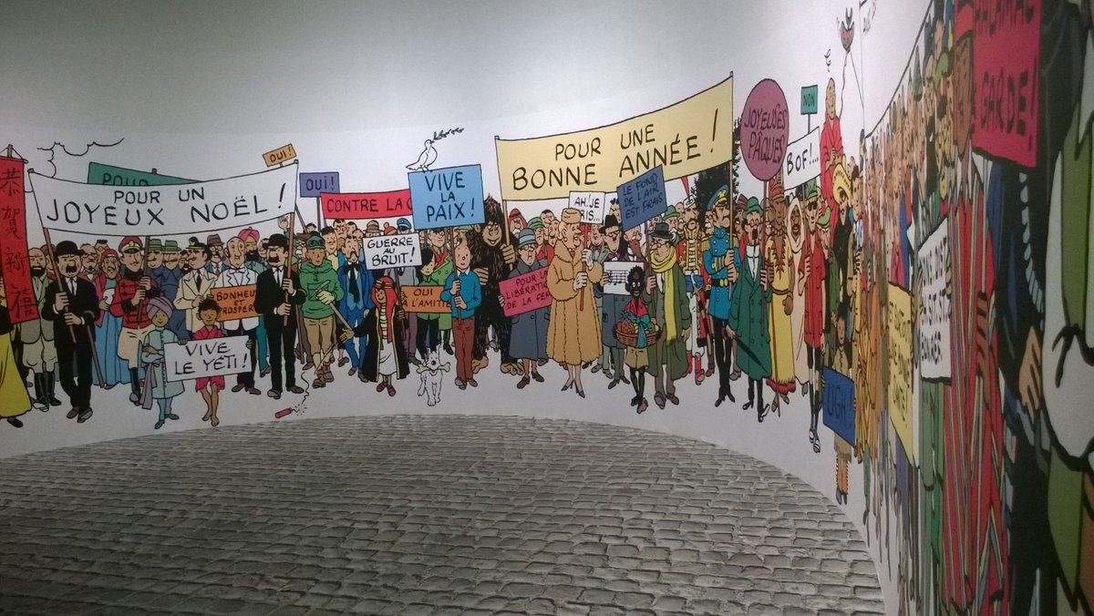 NewerAstro's tweet photo. #ExpoHergé au @GrandPalaisRmn ! Super #Expo #BD #Comics #Cartoon -esque #Tintin #Hadock #Belgique #RenardCurieux #bandedessinée https://t.co/E8jmEYL4Pa