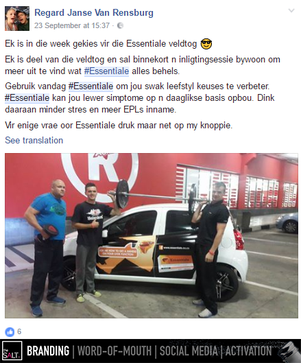 theSALT_ZA's tweet photo. Our new #Essentiale campaign has hit the streets and the social media profiles of our influencers... #InfluencerMarketing https://t.co/9UMqBj3ulX