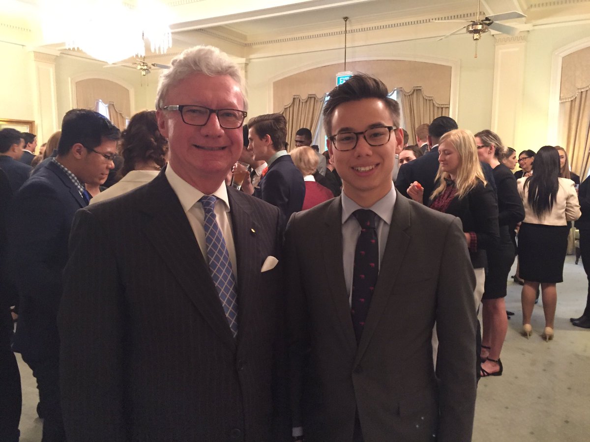 QldGovernor's tweet photo. Meet the 2016 Youth Governor, at Fernberg tonight with Members of the YMCA Qld #Youth Parliament, a wonderful civics education initiative https://t.co/kUoZ4S9f7U