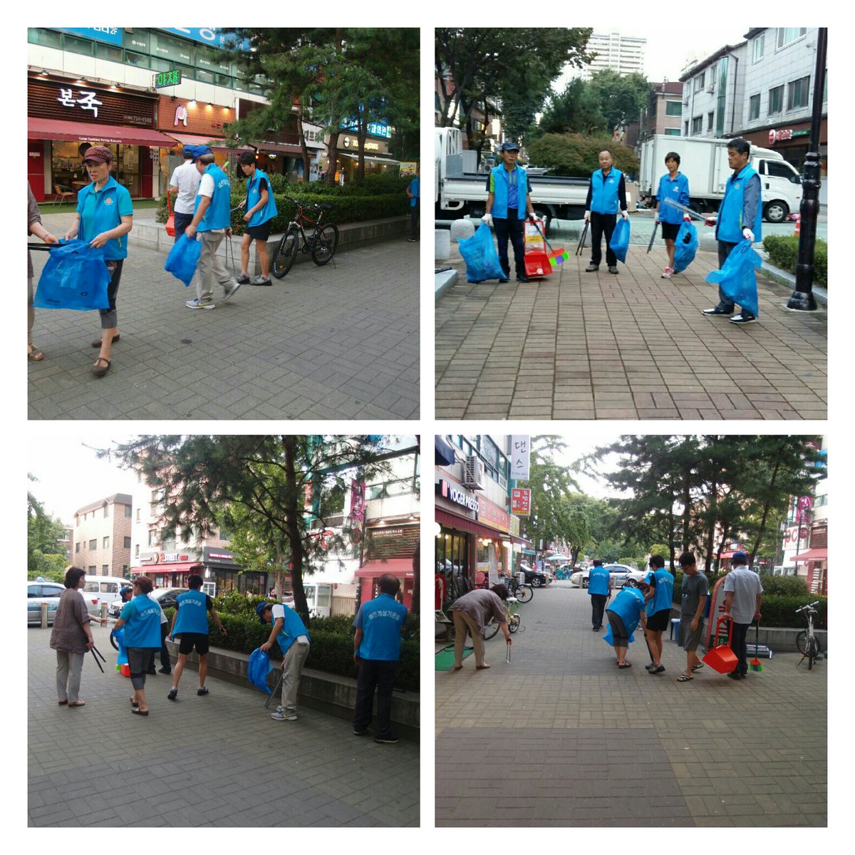 joowang0205's tweet image. 정자동 바르게살기 위원회에서 느티마을을 깨끗히 청소했습니다^^ #성남시