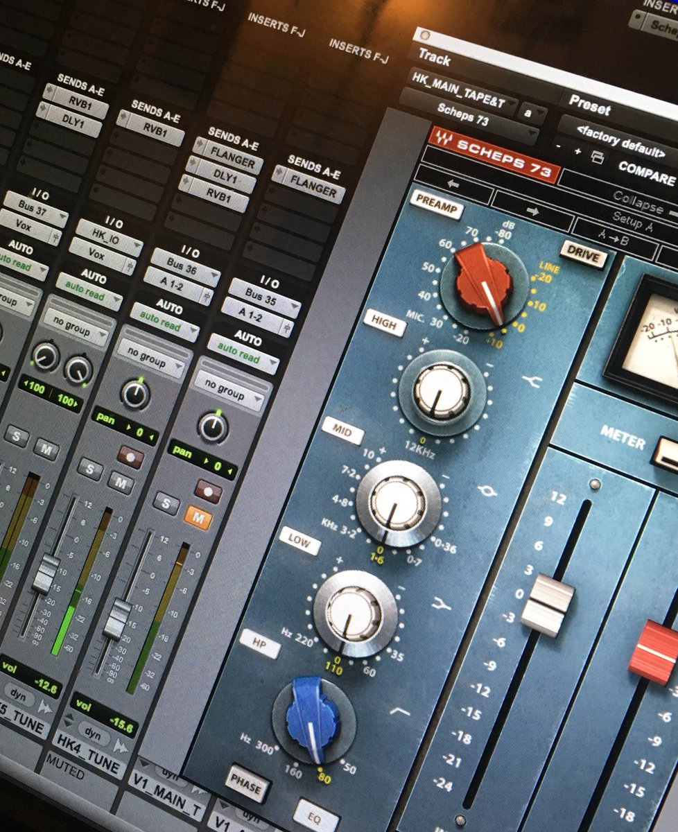 Using @WavesAudioLtd #Scheps73 on some #RapVocals - #Studio4