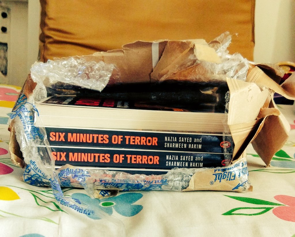 CourtUnquote's tweet photo. In the post today #penguinrandomhouseIndia #firstcopies #SixMinutesofTerror #cloud9 #authorbefore30 https://t.co/EQWglu6v5o