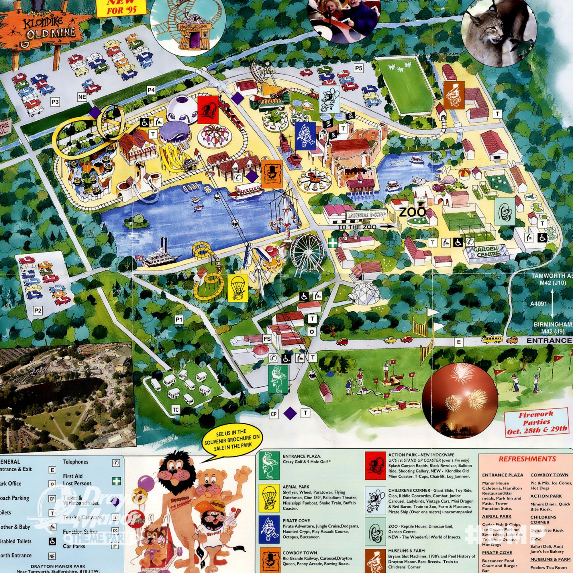 Drayton Manor Theme Park Map