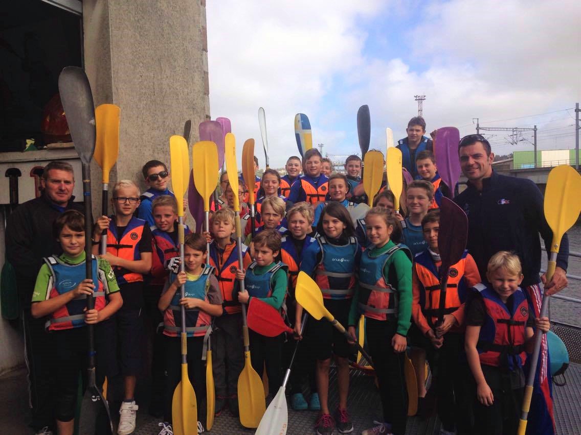 Découvrir le canoë-kayak avec un champion olympique, c'était hier au BCK ! Merci <a href="/BeaumontMaxime/">maxime beaumont</a>. Plus de 30 enfants étaient aux anges.