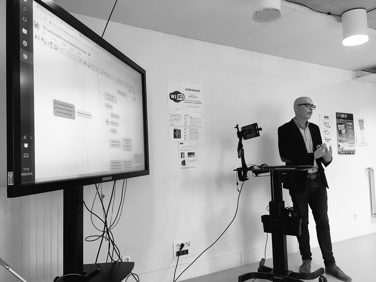 #collègeCPC94 Construction d'une carte mentale sur les évolutions de la posture du formateur à l'ère du numérique > @franckbodin <a href="/canope_94/">Atelier Canopé 94 - Champigny-sur-Marne</a>