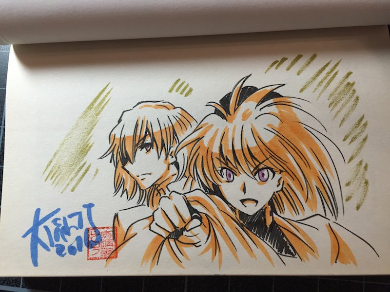 今日のサイン絵1 シグナルとコード(人） シグナルとパルス。そろそろ