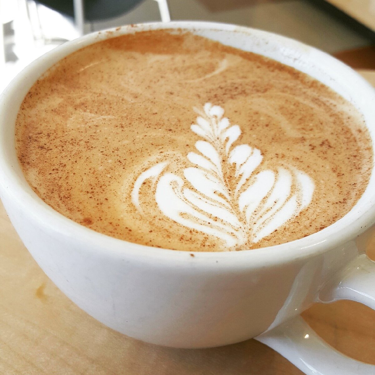 GoodwillBuzz's tweet photo. Happy National Coffee Day! #NationalCoffeeDay #gwcoffeebuzz #latteartbykeith https://t.co/69JVAZxodk