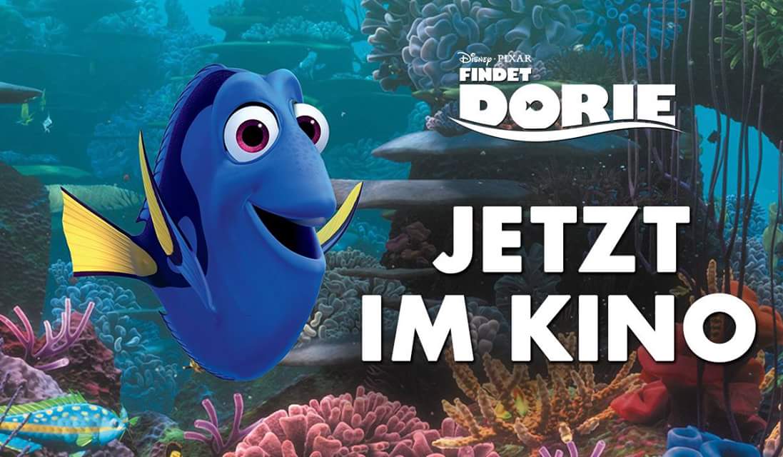 Flossen packen &amp; losschwimmen! #FindetDorie sorgt ab heute für ein wahres Seevergnügen.🐙🐟🐳🐠

Viel Spass! #FindingDory #DontWorryBeDorie 🐳🐠🐋🐙