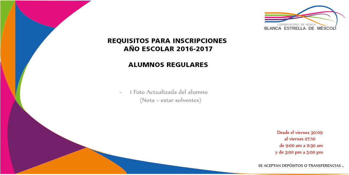 información alumnos regulares.