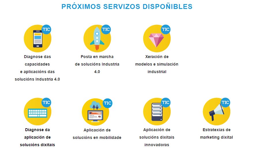IgapeXunta's tweet photo. O novo programa #ReaccionaTIC que xorde da colaboración entre o #Igape e a @amtega contará con 7 servizos principais https://t.co/gaOwoy8CO4 https://t.co/rzqESAaSAd