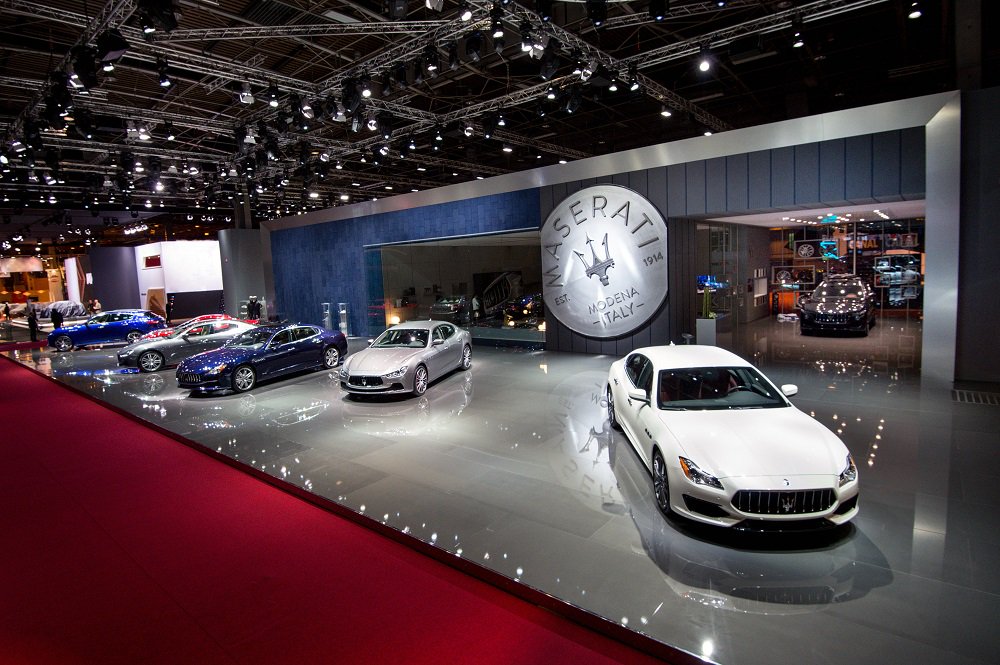 MaseratiGB's tweet photo. Italian style graces this year’s #ParisMotorShow thanks to #Maserati. https://t.co/hPzrmN4wCI