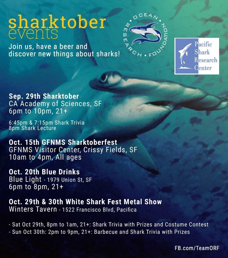 VickySharky's tweet photo. #Sharktober events I'm participating with in the #BayArea. Most are free!!! #SharkScience #Sharks https://t.co/6PsN7nMzmj