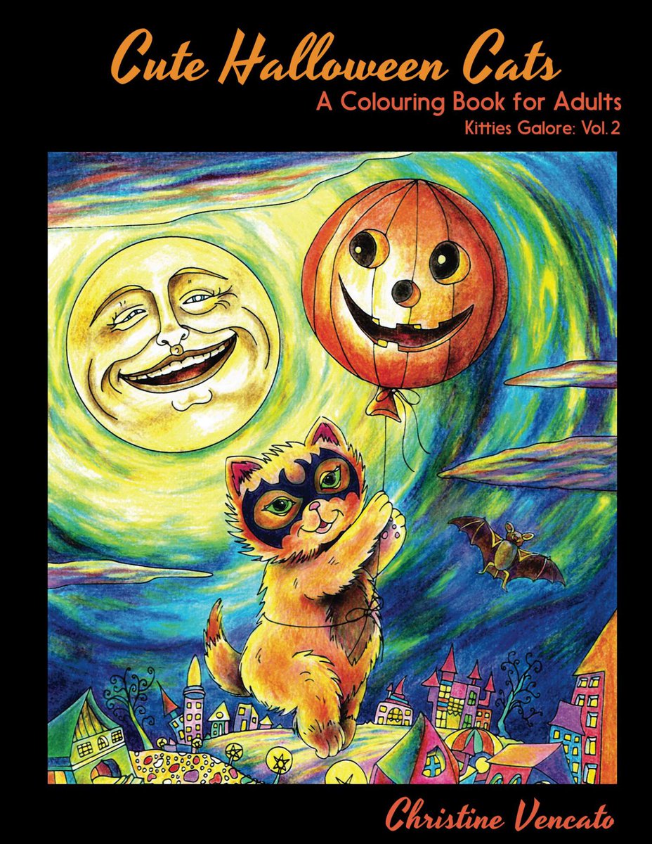 ArtisticBooks's tweet photo. New adult coloring book: "Cute Halloween Cats": https://t.co/I8l8UtF8Kb #Halloween #adultcoloring #coloring #coloringbooks #vintagestyle https://t.co/1rBQfMuNMp