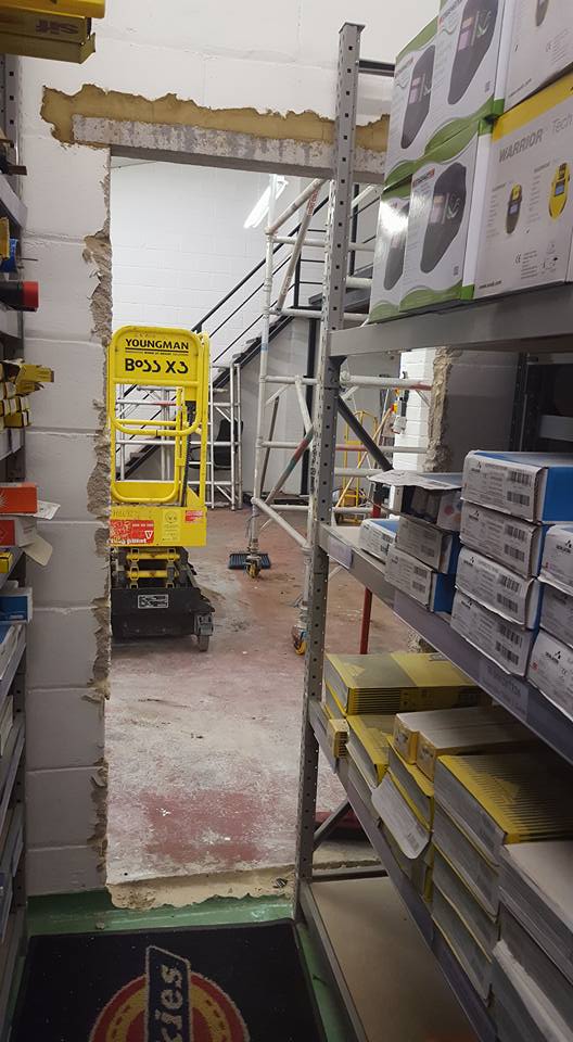 We've broken through... unit next door acquired for even more room !!