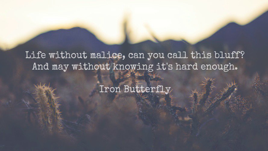 cmformant's tweet photo. "Life without malice, can you call this bluff? And may without knowing it's hard enough." ~ #IronButterfly Happy Birthday #MikePinera #rock https://t.co/To6YTEWIot