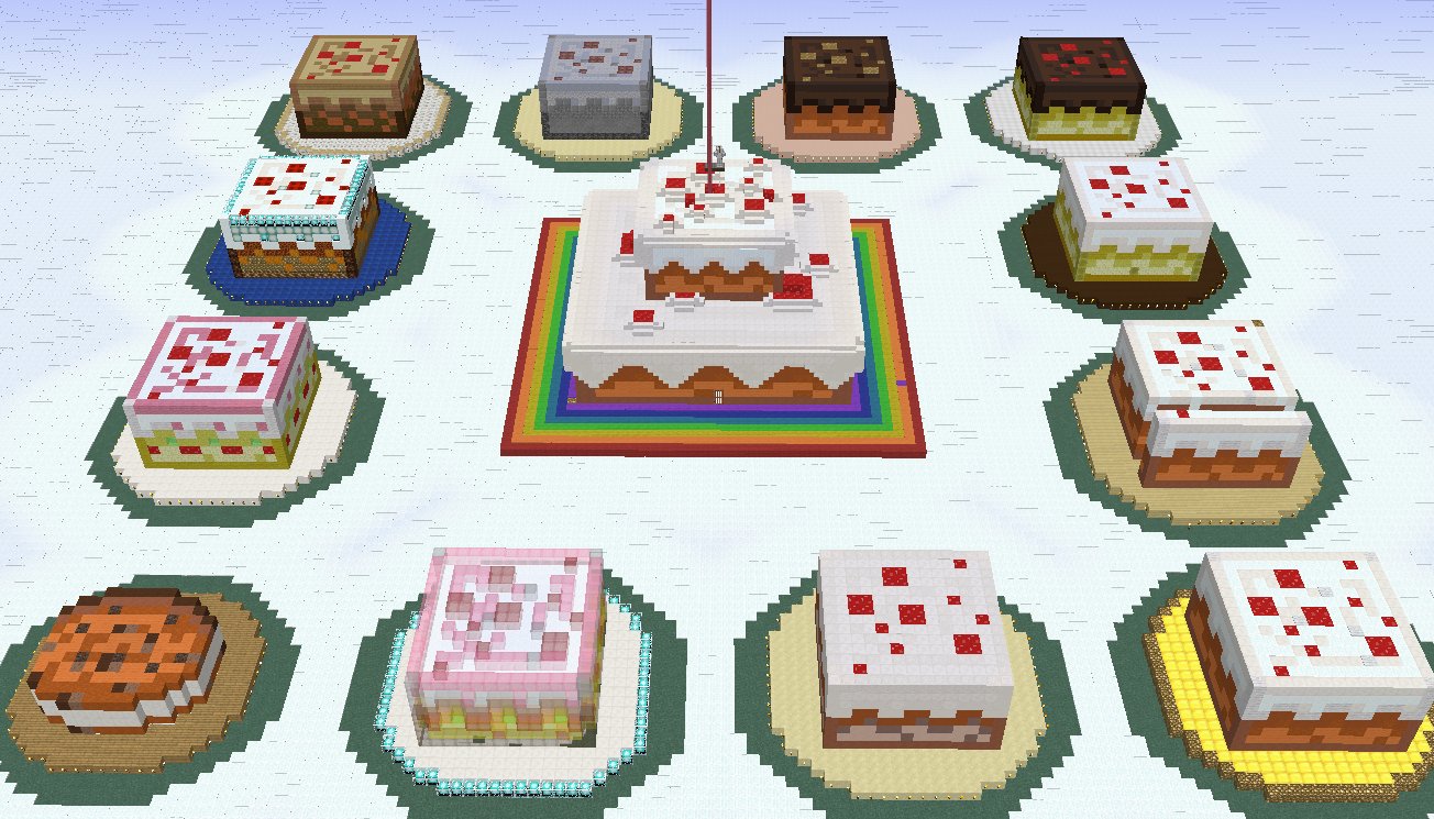 Sarah サラ On Twitter 風土記を更新しました マイクラケーキ街区 前の ケーキおかわり と同時更新です マイクラケーキ を練習してたら いろんなケーキができちゃったので街にしてみました 雪のテーブルクロス敷いて ちょっとキュート かも O O