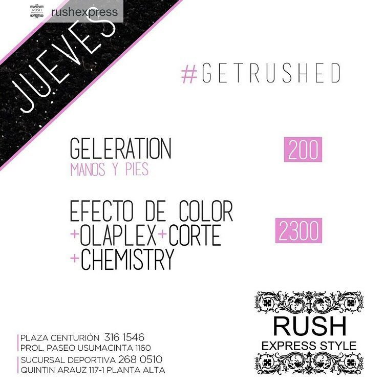 RushEspress's tweet photo. Buendía días les esperamos en Quintín Arauz citas 2-68-05-10 💅🏻promoción de hoy jueves 👇🏻 https://t.co/XSsR6dxXGe
