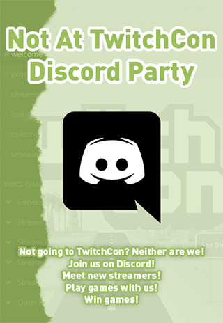 XekeDeath's tweet photo. #NotAtTwitchCon Discord Party! Streams, giveaways, that kind of thing!!! https://t.co/wjK33ArOZb https://t.co/WBlUk1AeFq
