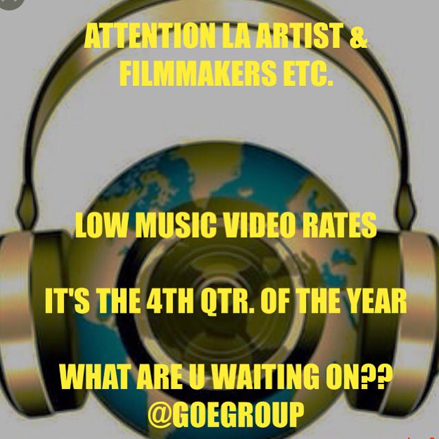 goeentertain's tweet image. Wake up and Get Busy LA!! Filmmakers, Artist, Creators ..You've never seen prices like this! We want you to WIN!#goe