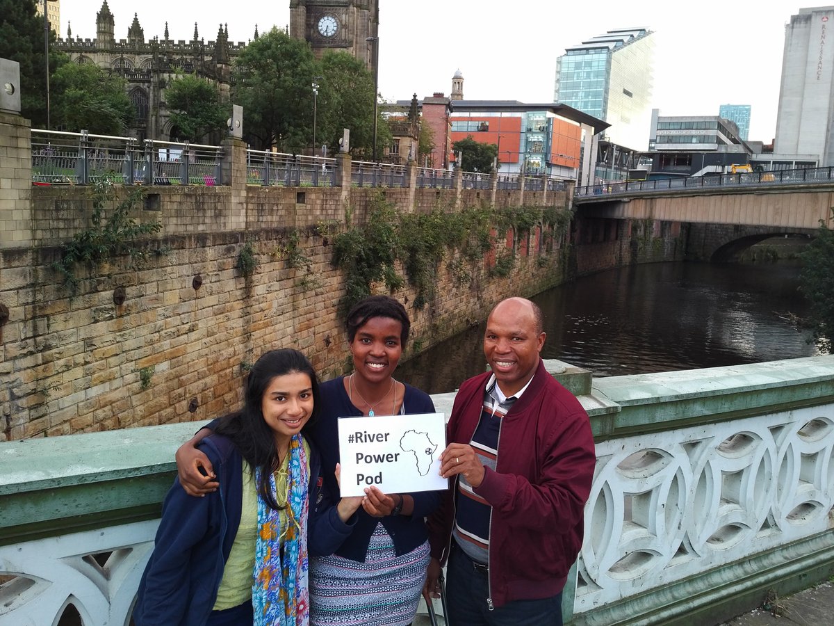 RiverPowerPodAP's tweet photo. River Power Pod Team Kenya's @Michelle_Kiboi back in UK to continue Engineering studies - visited @CAFODSalford with her dad &amp; Megan D'Souza https://t.co/wgq2n6hHb2