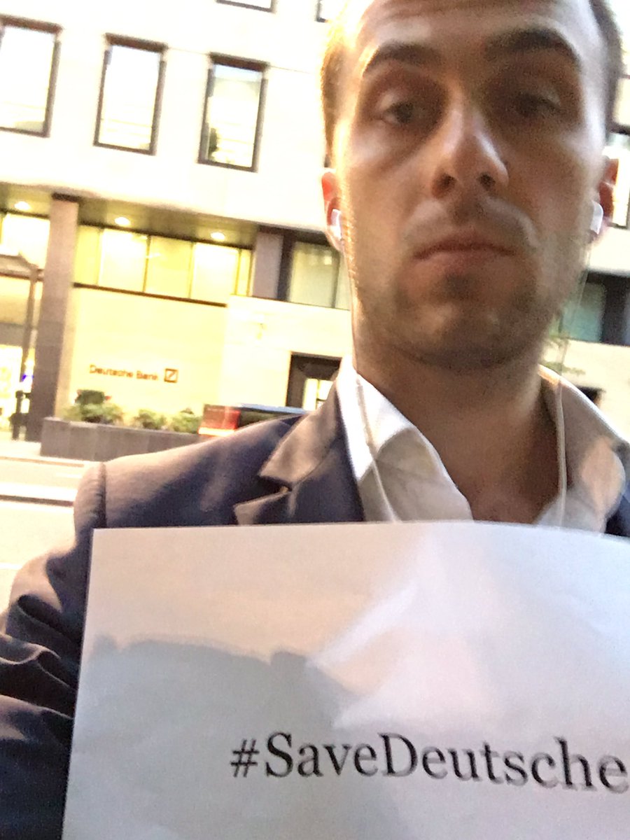 georgi_stanoev's tweet photo. I visited the offices of $DB yesterday to start a global campaign of solidarity and raise awareness. Spread the word people! #SaveDeutsche https://t.co/NUDjnLO10i
