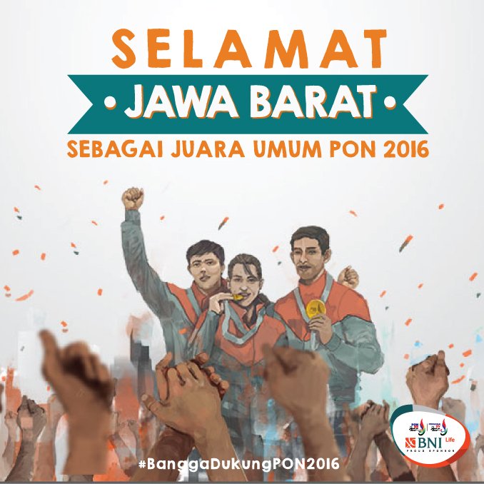 InfoPadang_'s tweet photo. Rayakan semangat hidup dengan tetap berikan selamat kepada lawan. Selamat #TimJabar! #BanggaDukungPON2016 https://t.co/KSkpcpshEd