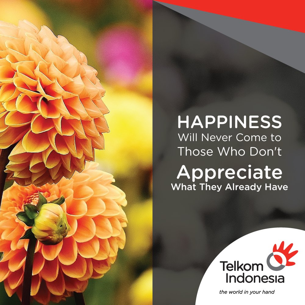 TelkomIndonesia's tweet photo. Bersyukur adalah kunci dari hidup bahagia. Selamat beraktivitas kembali sobat Telkom https://t.co/oSVVe5s9FL