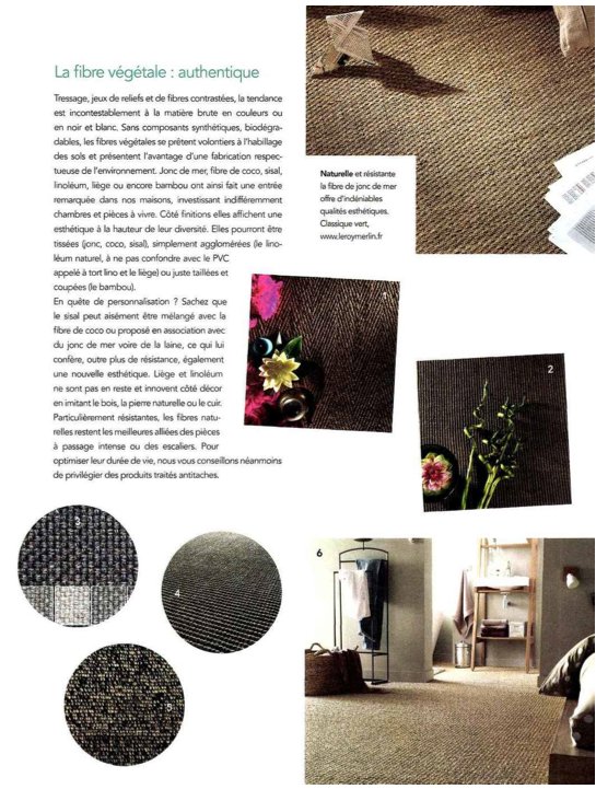 lemoutonbleu2's tweet photo. Les #revêtements de #sols #naturels à l'honneur dans le dossier de Faire construire sa maison @TapisBtB #Sisal #coco #joncdemer https://t.co/GJXcOGP3v5