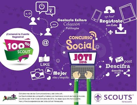 ScoutsDIPAHO's tweet photo. Hey!! no te pierdas nuestro consurso preguntrale a tu jefe de tropa como puedes participar, #JotaJoti #JotaJotiVE #DistritoBaruta #Tropas https://t.co/Ksll85aCbs