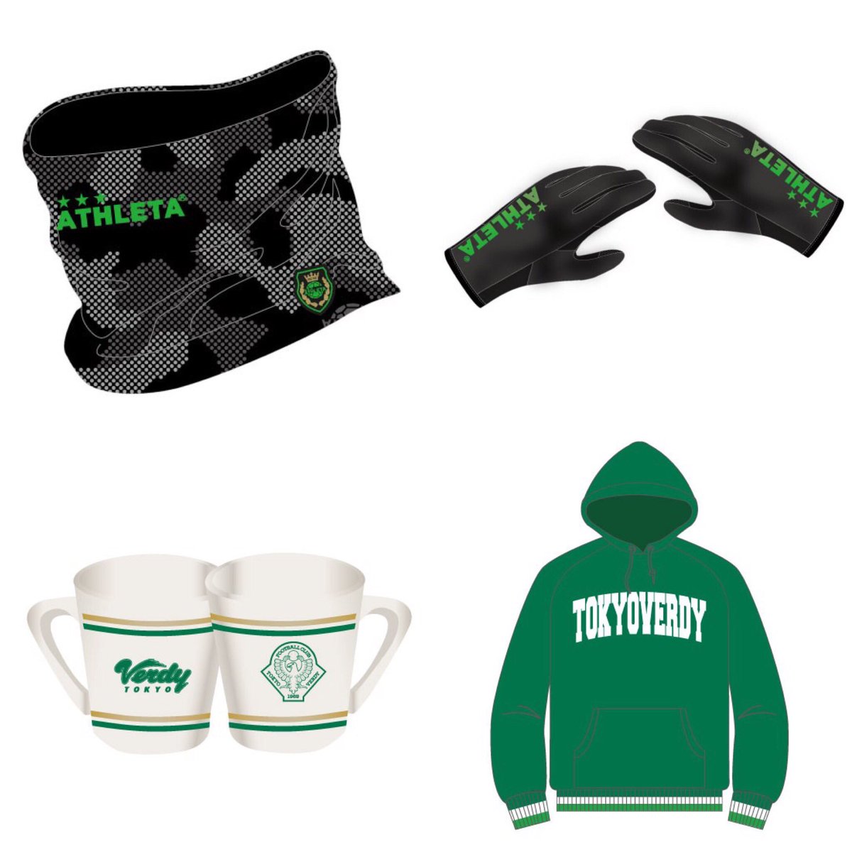 グッズ】来週の北九州戦で、新グッズを発売！ □ATHLETAネック