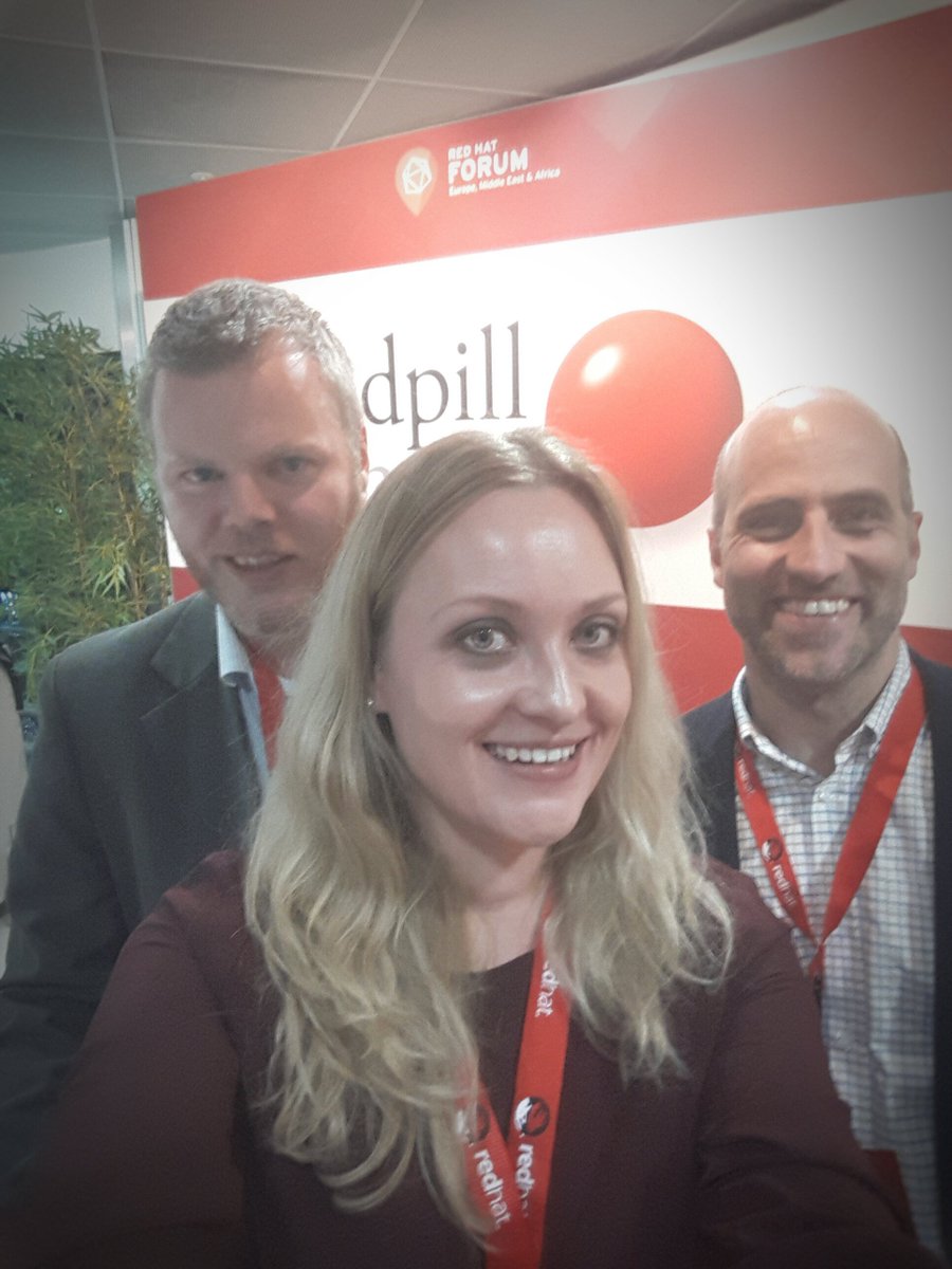 kirstis's tweet photo. We're at Red Hat Forum in Oslo today #RedHatForum #RedpillLinpro @redpilllinpro https://t.co/UfwU1mhljm