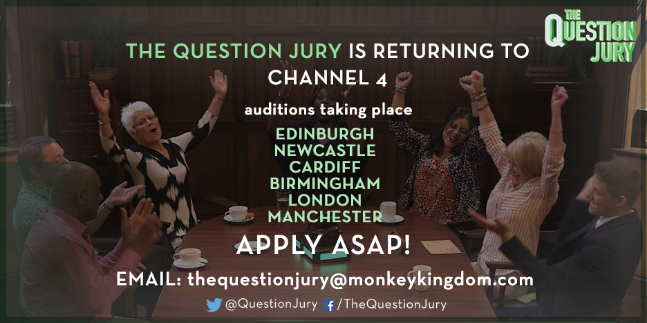 Auditions are taking place 🙀, don’t delay your application if you want the chance to win up to £10,000!