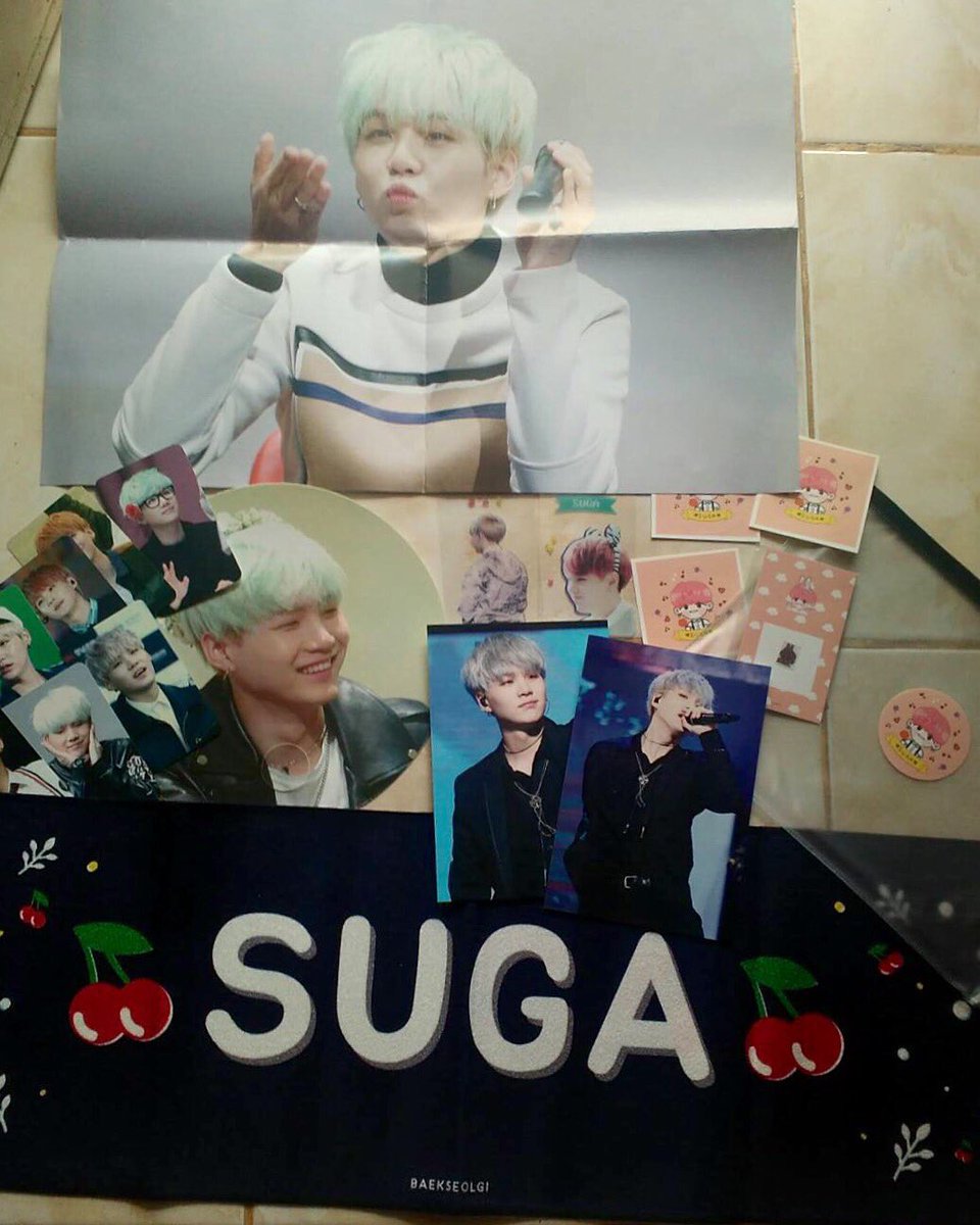 honeychims's tweet photo. STOCK SALE! BTS Suga slogan by Baekseolgi 💖 Pls check the details on pict, you can DM me 🤗 from INA, ships worldwide https://t.co/VBvoG6zgPl
