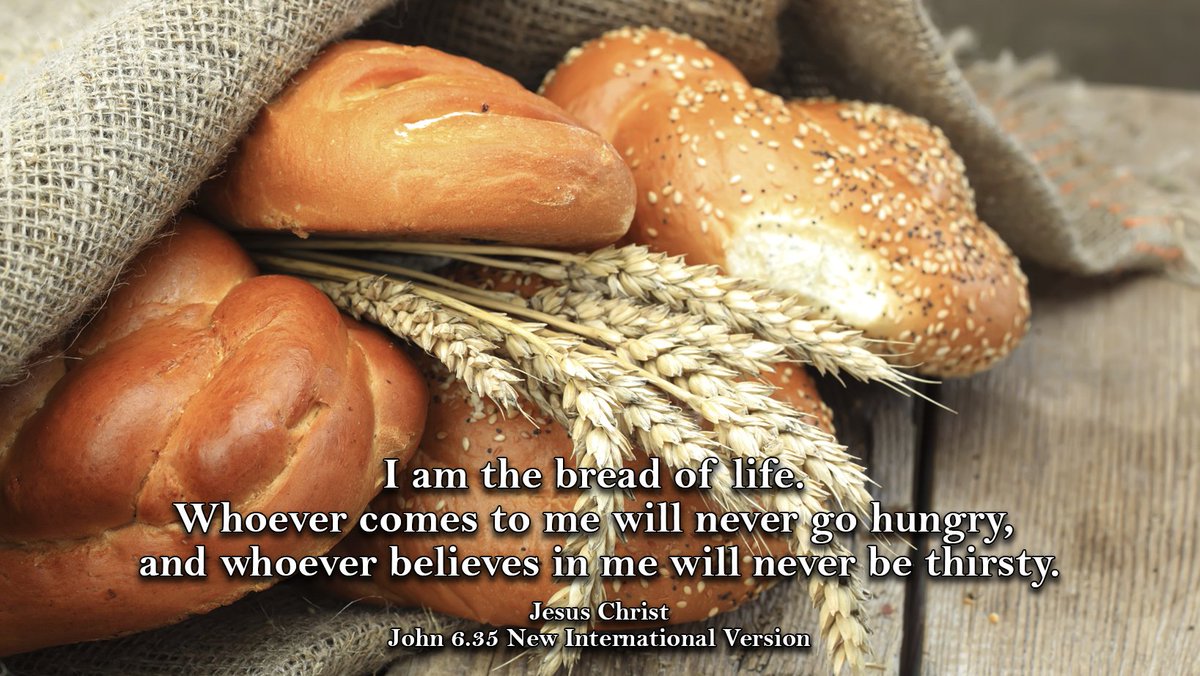 ORTUMC's tweet image. ohn 6:32-33,35 CEB #BreadFromHeaven #TrueBread #BreadOfGod #BreadOfLife #come #NoHunger #believe #NoThirst  
biblegateway.com/passage/?searc…