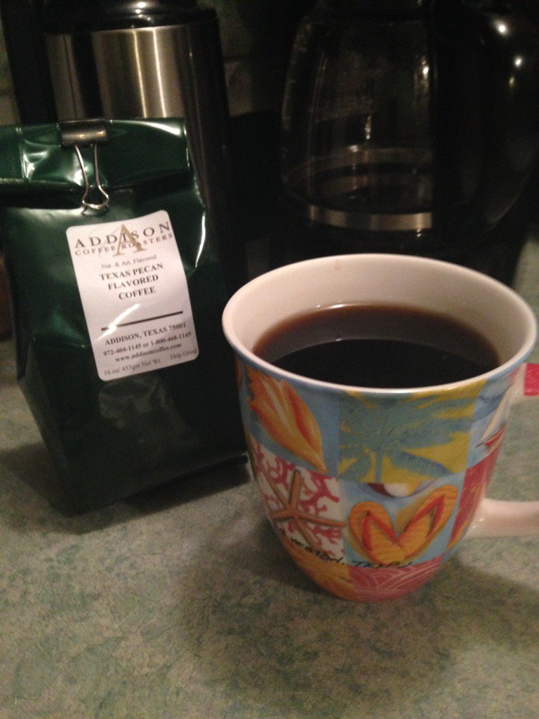 nyksyjo's tweet image. @roncorning my fav #addisoncoffeeroasters #texaspecan