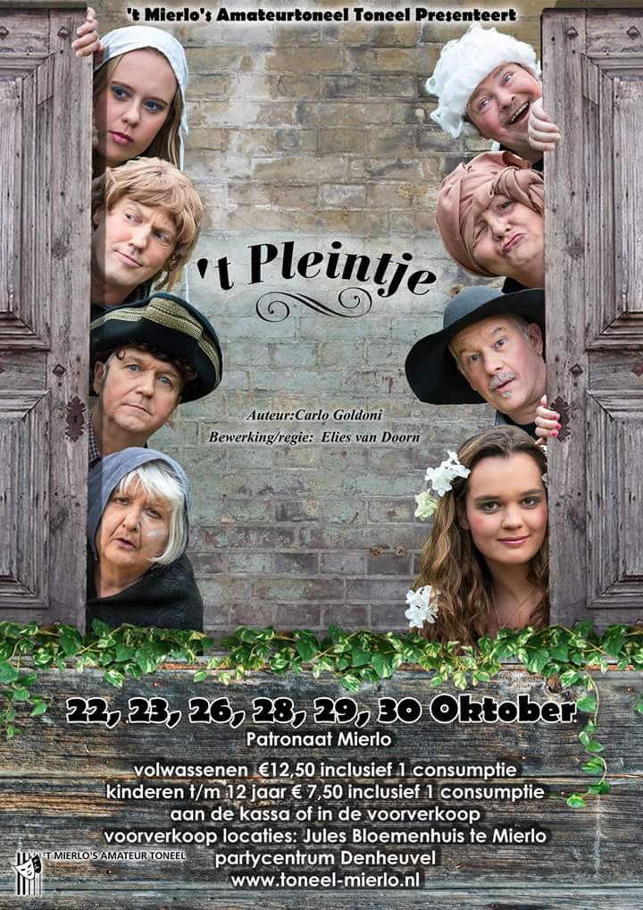 eliesvandoorn's tweet photo. ' T Mierlo's Amateur Toneel is 40 jaar en presenteert 't Pleintje in het Patronaat te Mierlo. https://t.co/U5ytOLI9Hd