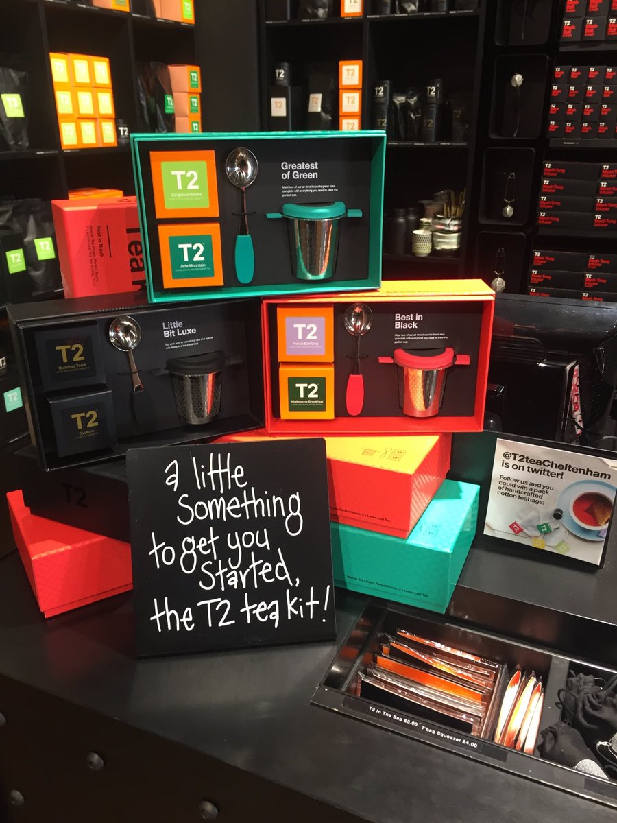 T2teaCheltenham's tweet photo. Check out our new T2 tea kit's, Perfect gifts, or a treat for yourself! #DrinkMoreTea #T2Cheltenham #T2Moments #Cheltenham #TreatYourself https://t.co/LUW0pF2h5s