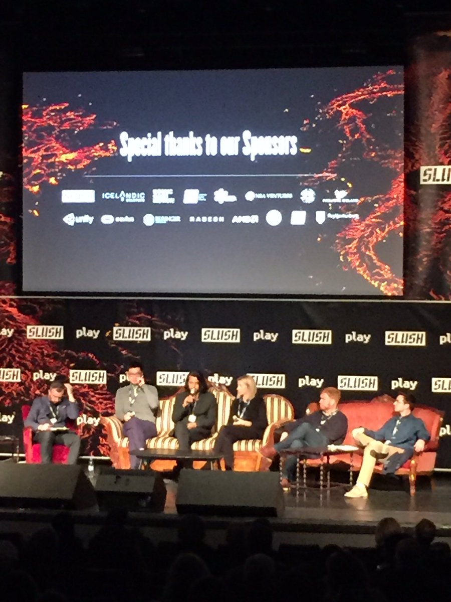 SlushPLAY's tweet photo. Phil Chen @hrishlotlikar @CMBechs @HilmarVeigar and Don Stein join us on stage to talk about the business of VR! #slushplay https://t.co/lnRsZxVoWt