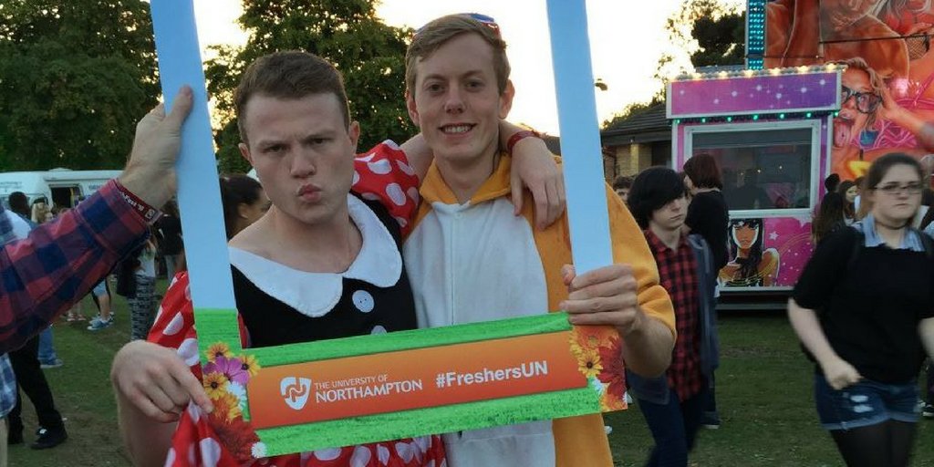 UniNorthants's tweet photo. This was taken at #Freshers last year #TBT Doesn't time fly! https://t.co/XtJ11NWDes