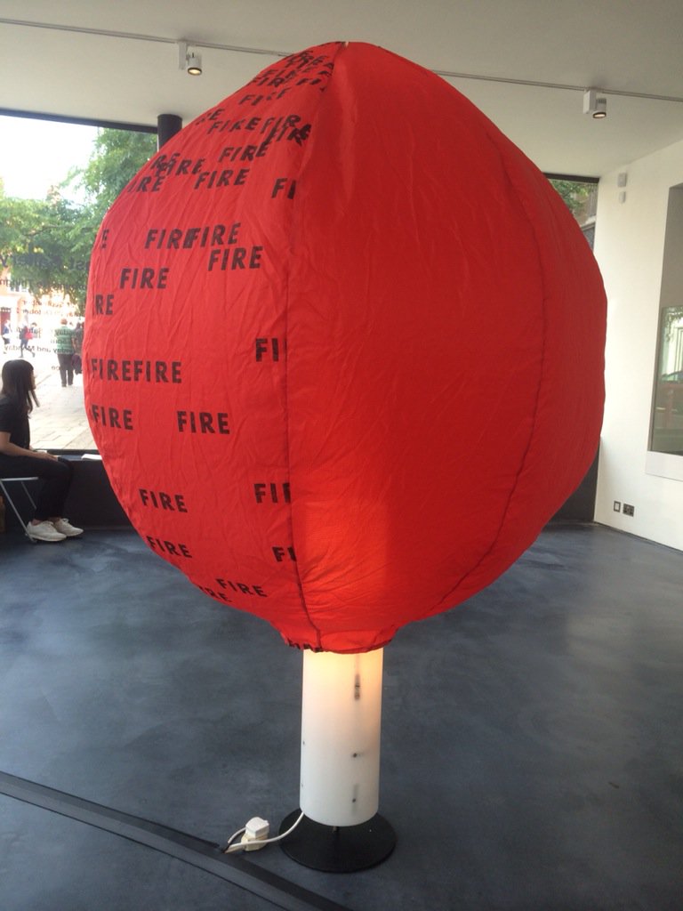 eastgallery_'s tweet photo. Elemental balloon by Ken Cox- part of 'Performing No Thingness' until 29 Oct @NorwichUniArts East Gallery https://t.co/OZJG1hbiUx