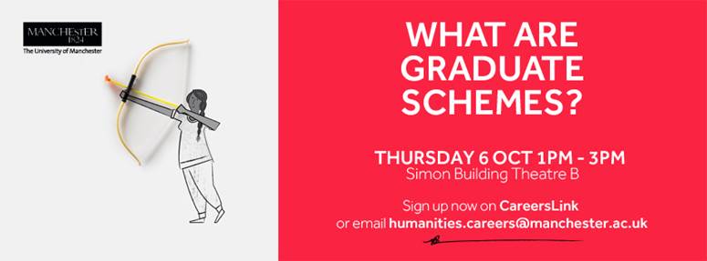 ManchesterIDPM's tweet photo. It's never too early to start thinking about the future. See what's on in October @ManUniCareers #humanitiescareers https://t.co/Zg7Oifl3Fs