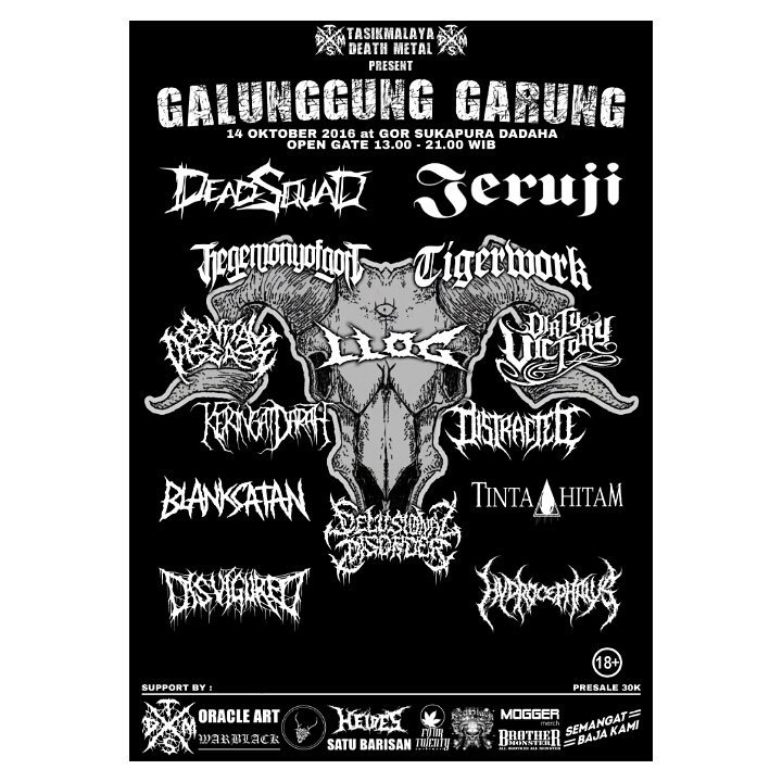 tsdm_official's tweet photo. Galunggung Garung 14 Oktober 2016 @ Gor Sukapura Dadaha Tsm. @DEADSQUAD_Band @Jeruji4Warlock https://t.co/Sfxd03R4I8