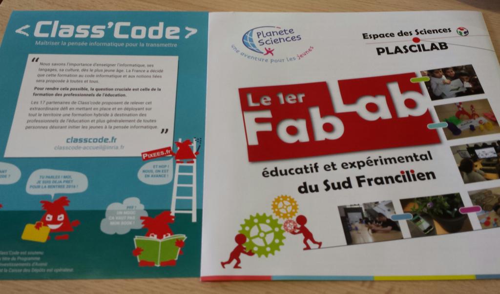 laurentmartin's tweet image. Présentation des projets #ClassCode et @Plascilab_ au dejeuner numérique de @SianaFestival #OpenCode #FabLab #EducPop #EcoleNumerique
