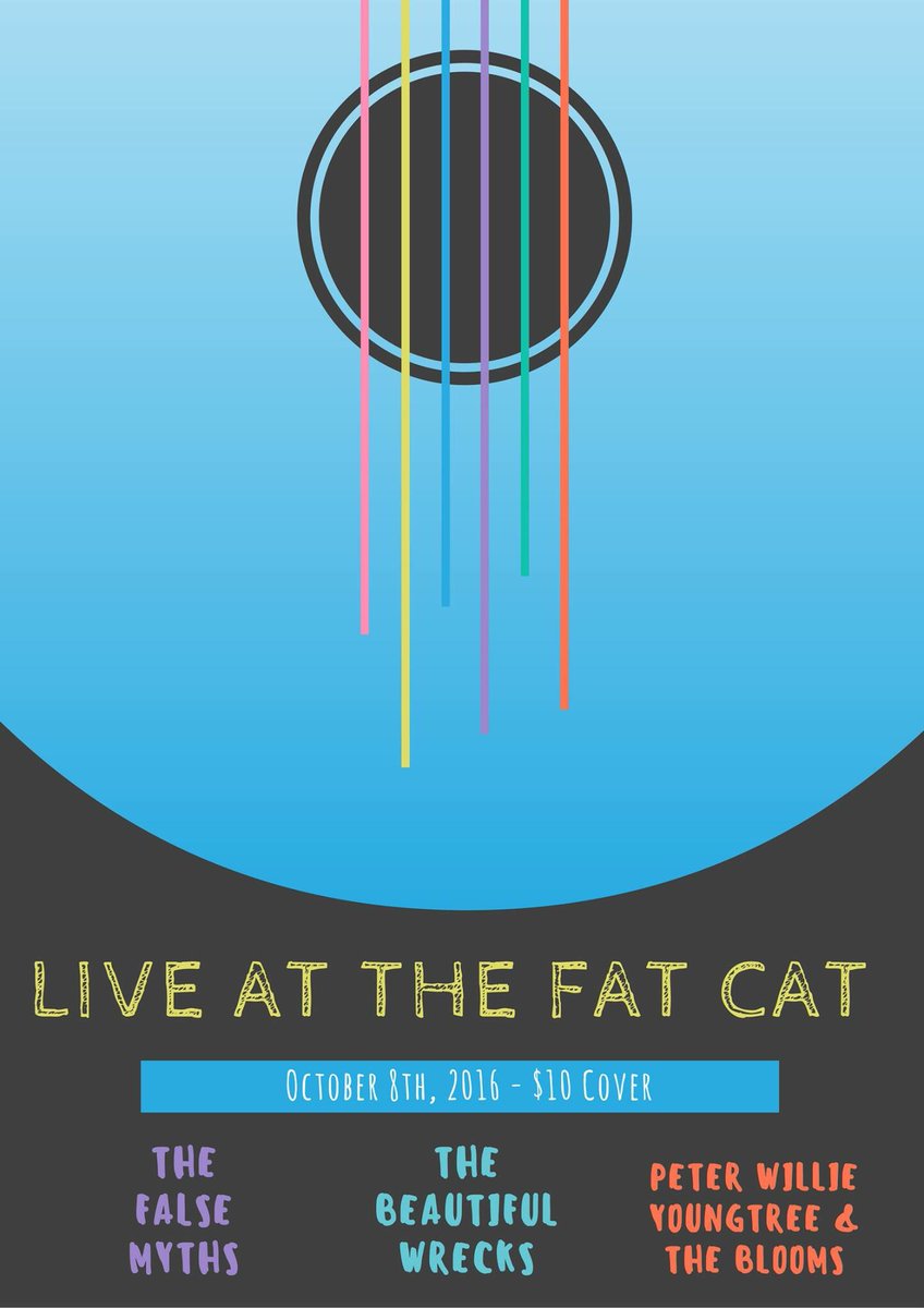 WreckedNL's tweet photo. Next Saturday! TBW, The False Myths &amp; PWY and the Blooms at the Fat Cat! @_MusicNL_ #supportlocal #gigs #music #stjohns https://t.co/lyglnemsc1