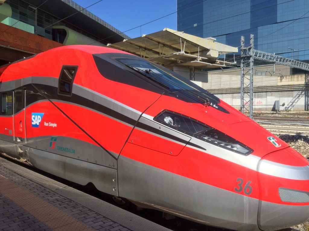 TechMadiba's tweet photo. This is a Brand New Train - a Maiden Digital Journey. Well done - Trenitalia #trenitalia #SAPIoT https://t.co/MHLb59KwJ0
