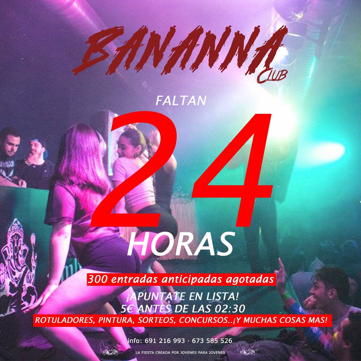 SI NECESITAS LOCURA, ¡GRITAAAA!
Apúntate en lista y no faltes al fieston del mes