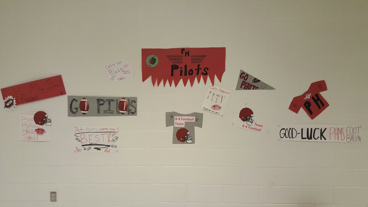 PHMSTED's tweet photo. 8th Graders showing some school spirit for the game today weather permitting! https://t.co/CDIhXB6vK7